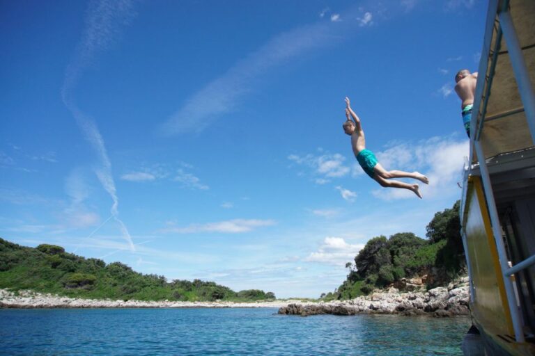 Rovinj Islands Boat Tour With Swimming Tour Overview