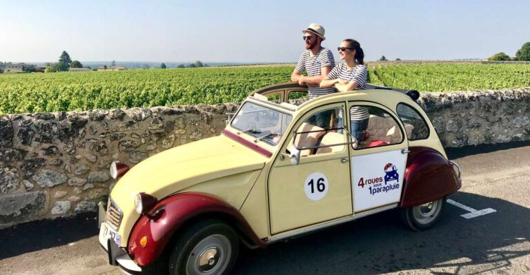 Saint Émilion: Citroën 2cv Private 1 Day Wine Tour Tour Details