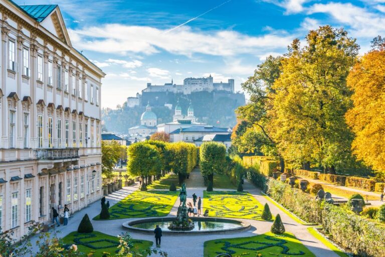 Salzburg: Private City Highlight Tour With A Guide Exploring The Mirabell Garden