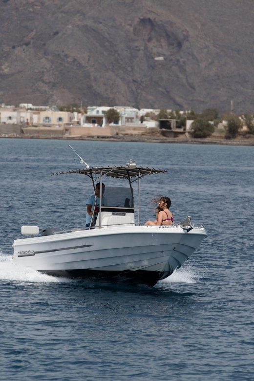 Santorini: Boat Rental With License Activity Overview