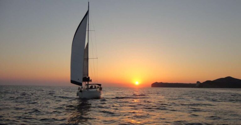 Santorini Caldera: Sunset Sailing Cruise With Meal Activity Overview