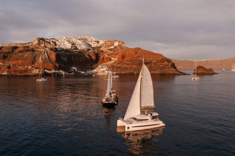 Santorini Catamaran Daytime Coastal Cruise Overview And Pricing