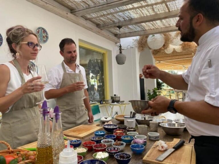 Santorini: Cooking Class & Wine Tasting Private Tour Tour Overview