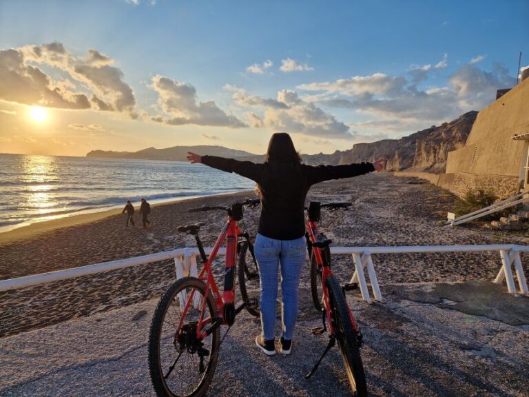 Santorini: E Bike Sunset Tour Experience Tour Overview And Details