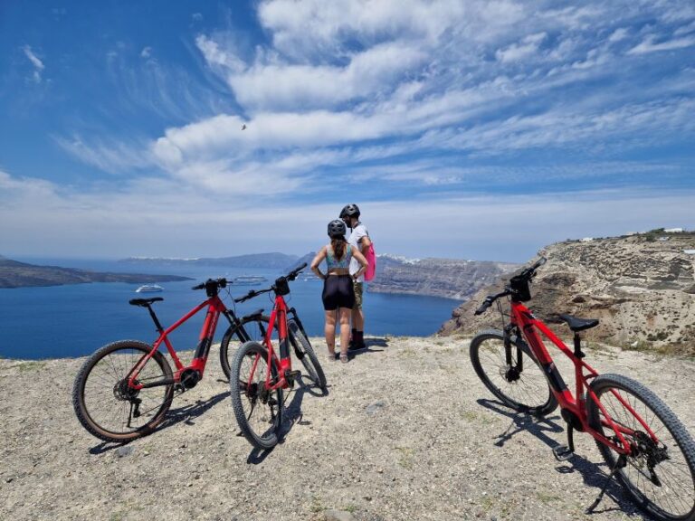 Santorini: E Bike Tour Experience Tour Overview