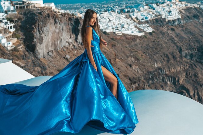 Santorini Flying Dress Photoshoot - Overview and Booking Details