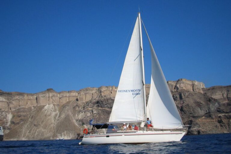 Santorini Oia: Private Sailing Cruise With Meal & Drinks Overview And Pricing