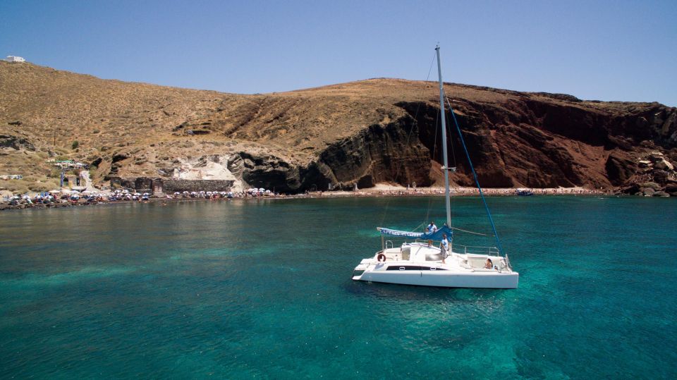 Santorini:Catamaran: Private Cruise With Food & Drinks - Tour Overview