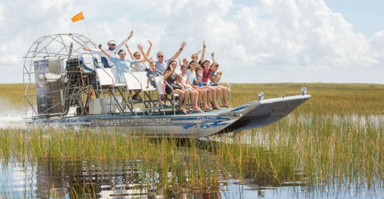 Sawgrass Park: Private 1 Hour Airboat Adventure Tour Everglades Ecosystem Exploration