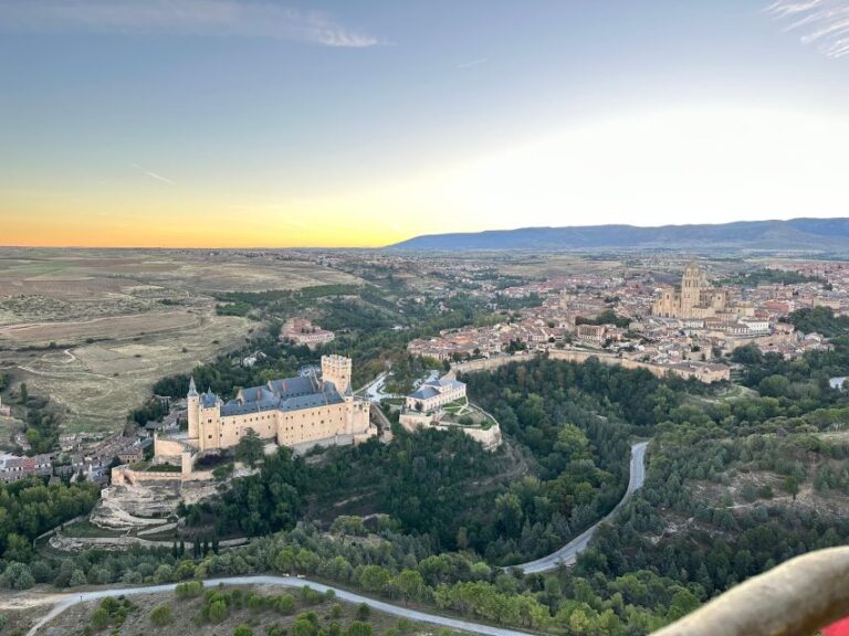 Segovia: Hot Air Balloon Ride With Cava Toast & Picnic Tour Overview