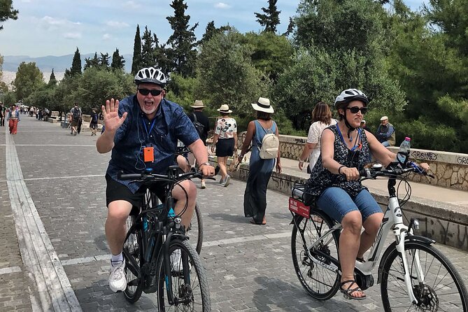 Shore Excursion to Athens Monuments With Street Food by Electric Bike - Exploring Historic Landmarks