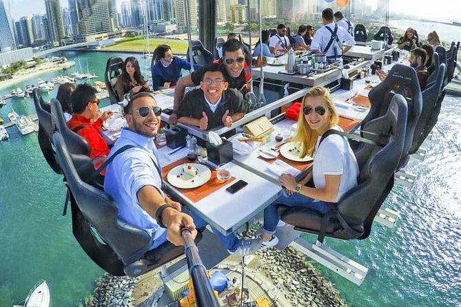 Sky Dining Experience At Dubai Marina With Optional Transfers Dinner In The Sky Overview