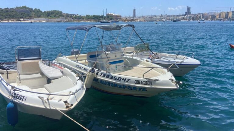 Sliema: Private Self Drive Boat For 7hrs Experience And Highlights