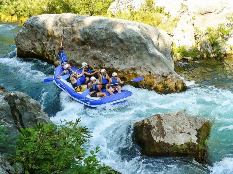 Split/omiš: Cetina River Rafting With Cliff Jump & Swimming Activity Overview