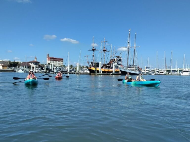 St. Augustine Downtown Bayfront: Kayak History Tour Tour Overview