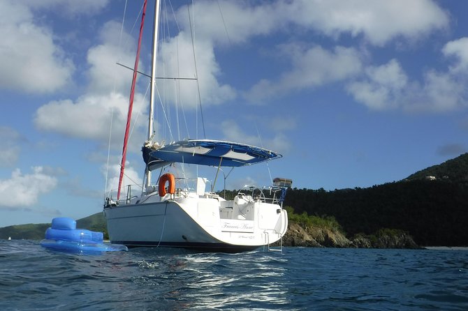 St John & Surrounding Cays Full Day Sail And Snorkel Experiences Semi Private Sailing Through Scenic Waters