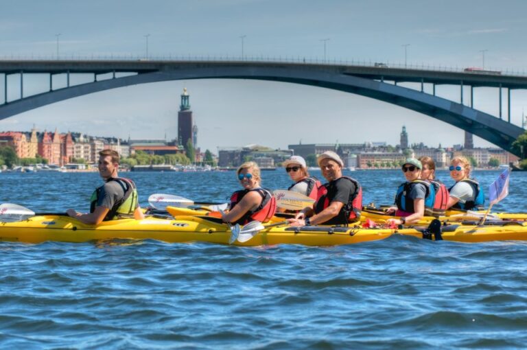 Stockholm: Guided Kayak City Tour & Optional Midsummer Meal Tour Overview