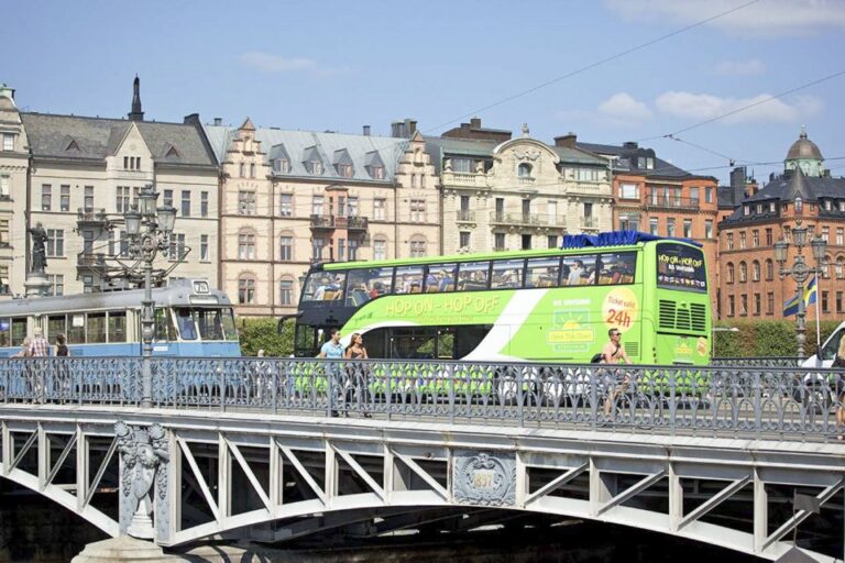 Stockholm: Hop On Hop Off Bus With Audio Guide & Boat Option Explore Stockholm By Land And Water