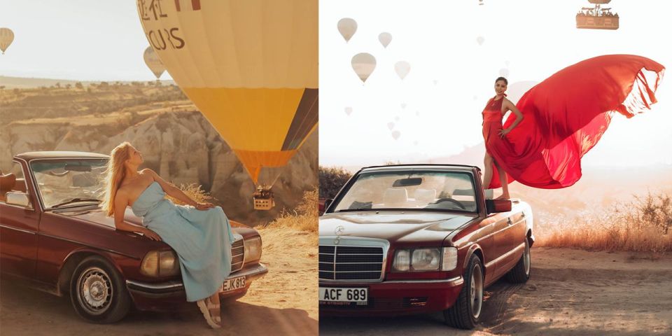 Taking Photos With a Classic Car in Cappadocia - Classic Car Photo Shoot