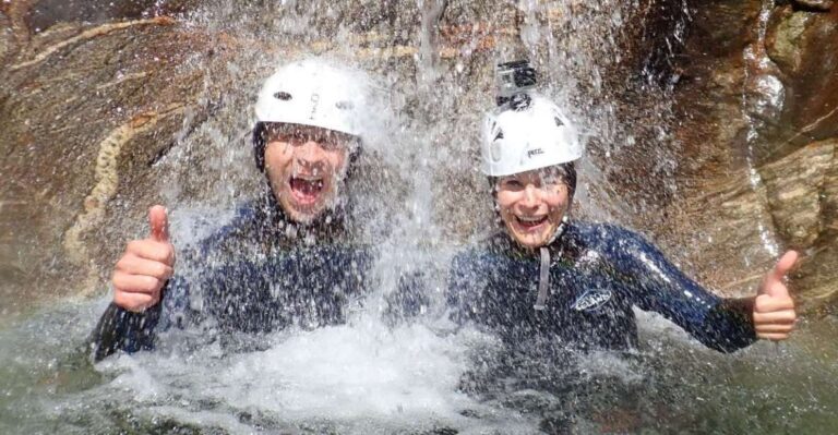 Tessin: Fantastic Canyoning Tour Boggera Activity Overview