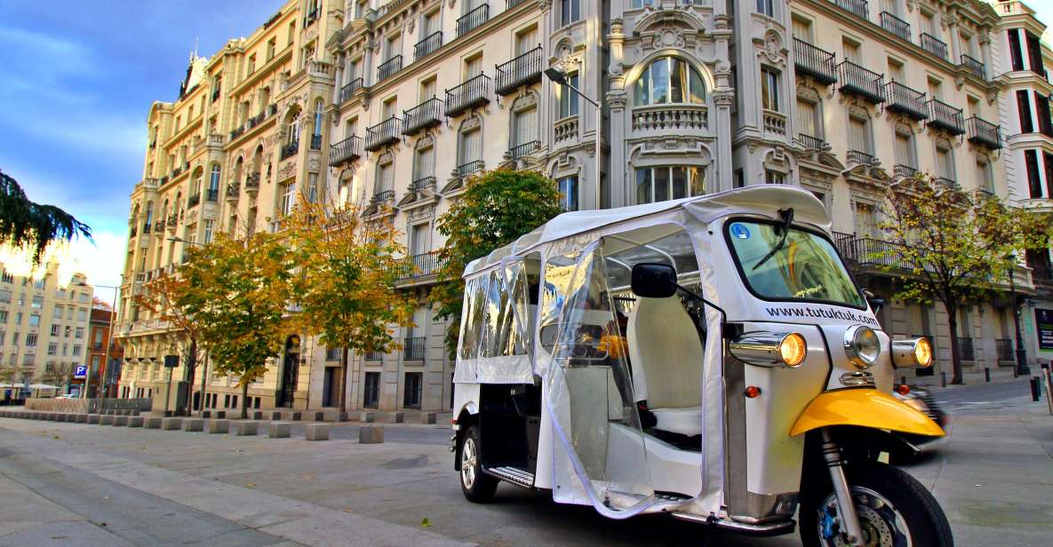 Tour With Private Guide in Tuk Tuk Through Modern Madrid - Tour Overview