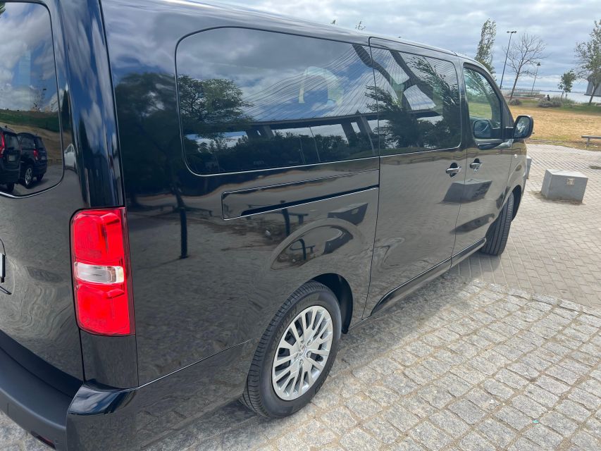 Transfer Lisbon Airport to Downtown Lisbon (any Hotel) - Sustainable Electric Van Transfer