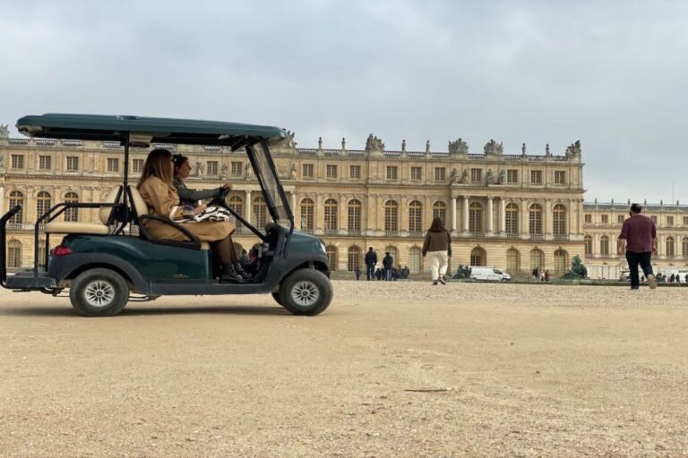 Versailles: Royal Palace & Gardens Private Golf Cart Tour Exploring Versailles Palaces Elegant Architecture