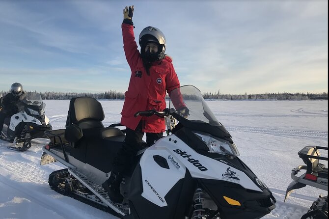 Yellowknife Snowmobile Tours Drive By Your Own 1 Hour Explore Great Slave Lake