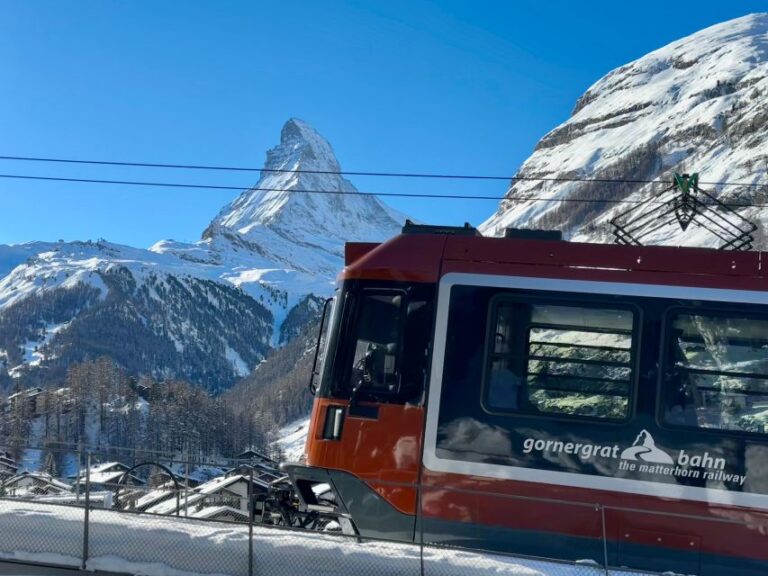 Zurich Private Tour: Zermatt & Gornergrat Scenic Railway Tour Overview