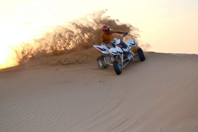 1 HR Self Drive Quad Bike , BBQ Dinner, Sand Boarding, Camel Ride & 3 Live Shows - Inclusion and Exclusion Details