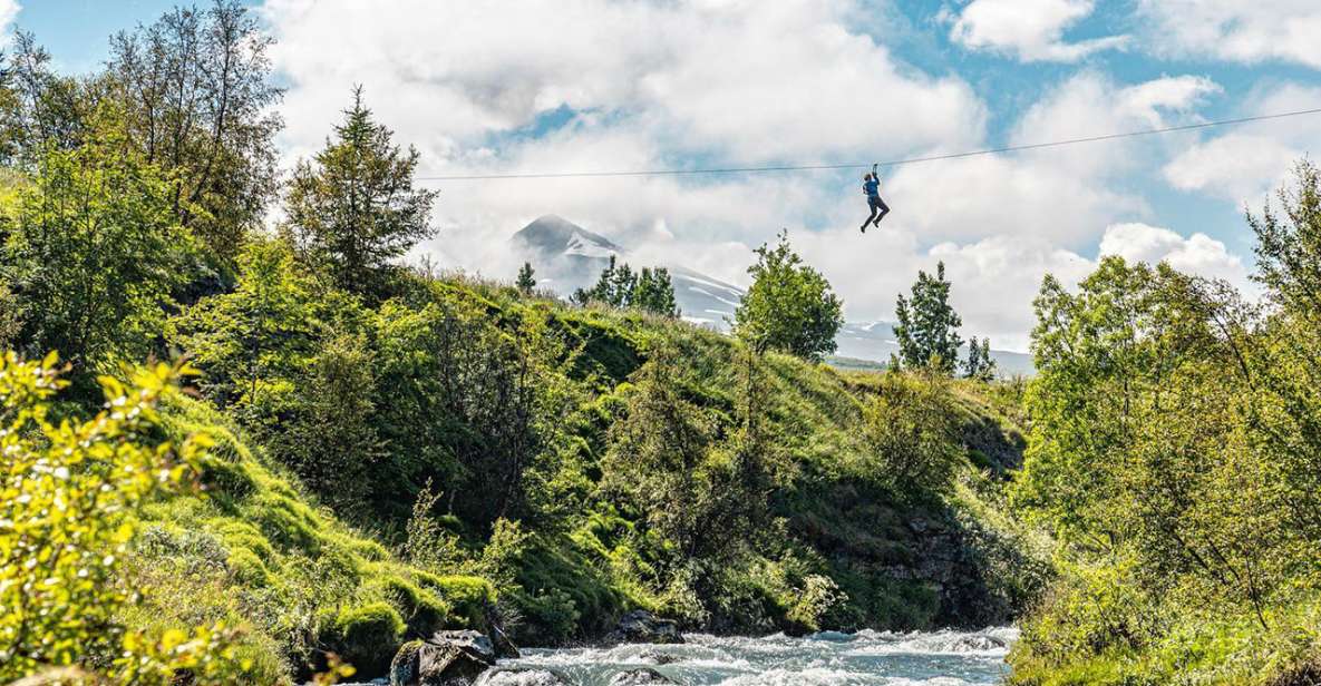 Akureyri: Zipline Tour - Scenic Attractions