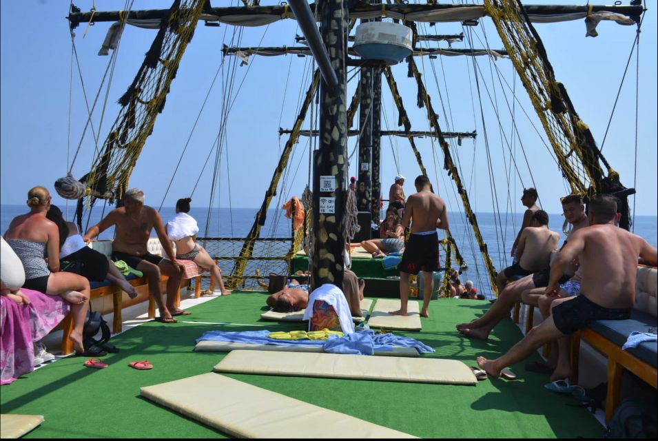 Alanya: Pirate Boat Tour W/ BBQ & Foam Party - Alanyas Coastal Landmarks