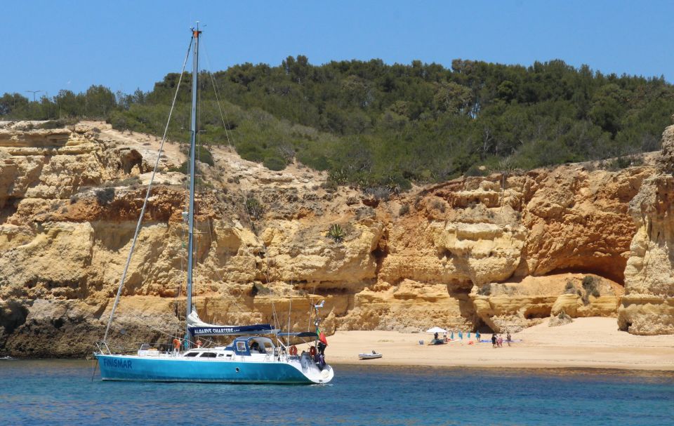 Albufeira: Sailing Boat Cruise BBQ & Open Bar on the Beach - Highlights of the Excursion