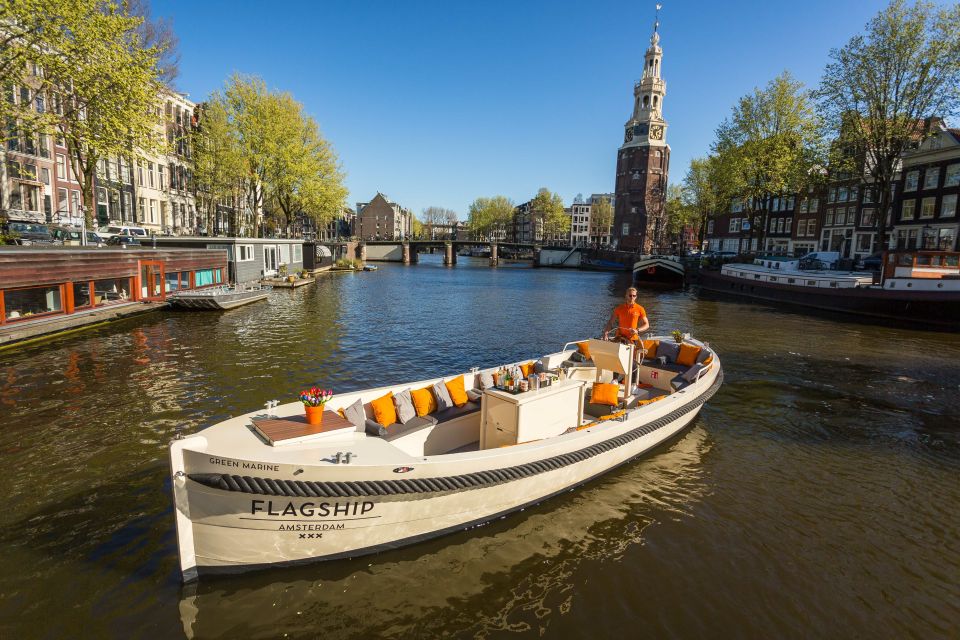 Amsterdam: Private Cruise With Drinks & Pizza or Burger - Included Amenities