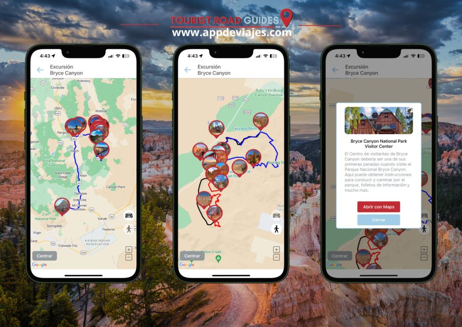 App Self-Guided Road Routes Bryce Canyon - Ancestral Cultures and Legends