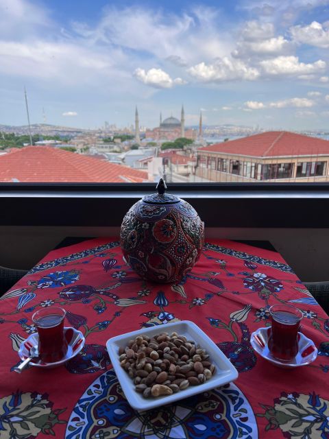 Breakfast at Panorama View Istanbul - Rooftop Location With Views