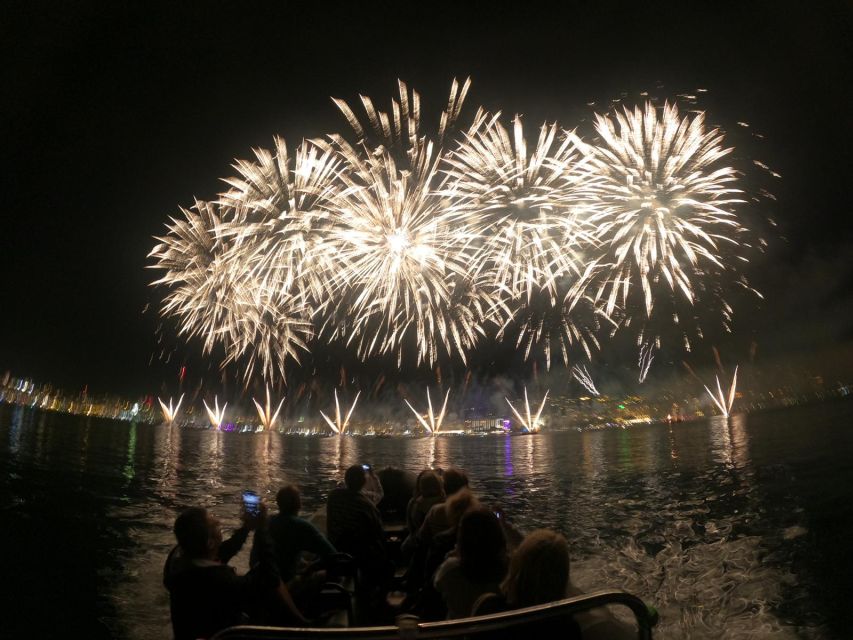 Cannes: Festival of Pyrotechnic Art Fireworks From the Water - Sunset at Lerins Islands