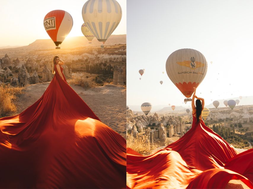 Cappadocia: Photo Shooting With Flying Dresses - Dressing Up for the Valley