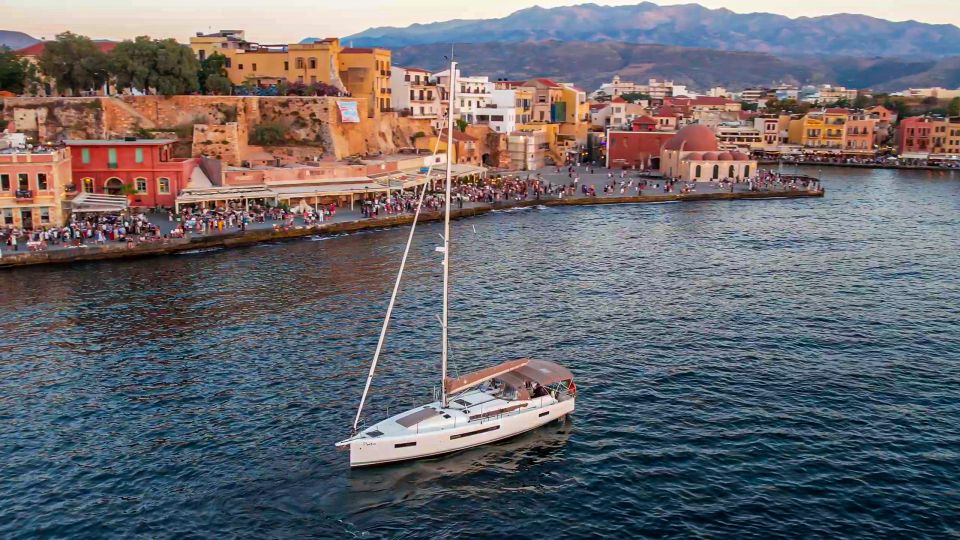 Chania Old Port: Private Sailing Cruise With Meal & Swimming - Sailing Experience Highlights