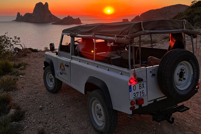 Combo : Boat, 4x4, Hiking in Es Vedra for Sunset - Meeting and Pickup