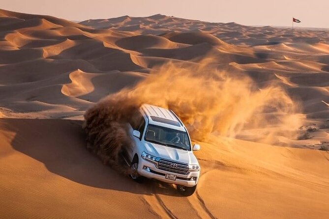 Dubai Evening Desert Safari With Camel Ride, Sand Boarding, BBQ & Entertainment - Private Transfers