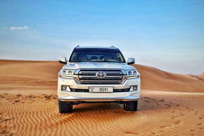 Dubai Morning Desert Safari With Sandboarding & Camel Ride - Adrenaline-Pumping Dune Bashing Experience