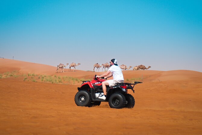 Dubai Premium Evening Quad Bike, Desert Safari and BBQ Dinner - Quad Biking in the Desert