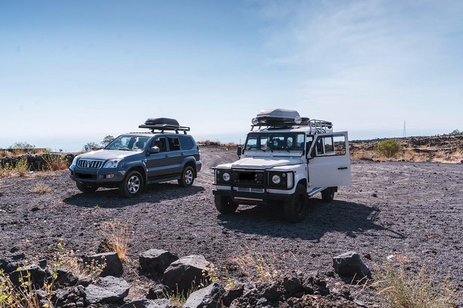 Etna Excursion 4X4 Jeep Tour in the Morning - Live an Adventure! - Exploring the Cave With Equipment