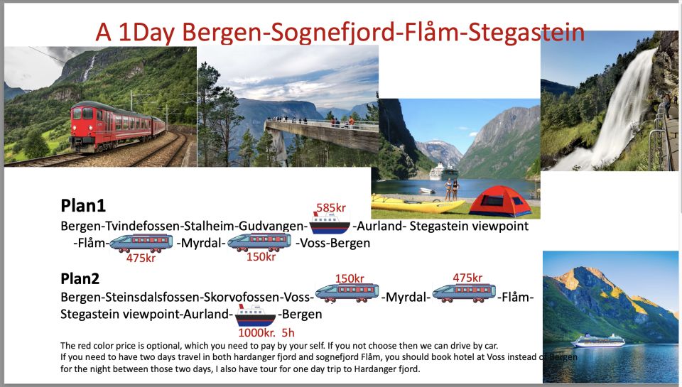 Flexible Tour to Hardangerfjord Vøringsfossen or Glacier - Itinerary Highlights