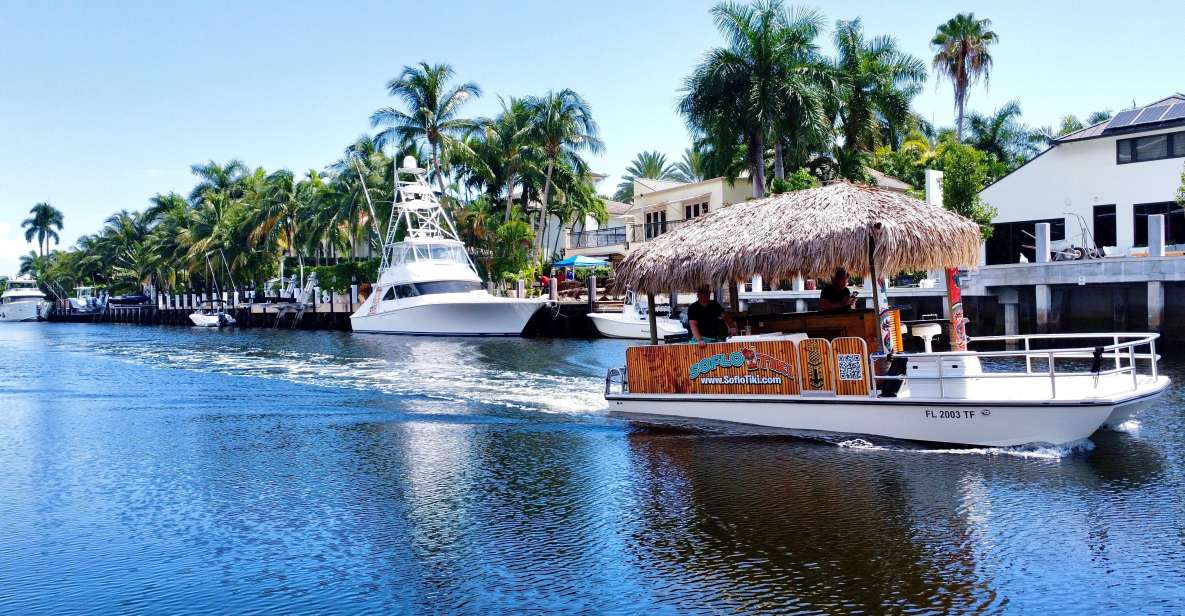 Fort Lauderdale: Private Tiki Boat Tour up to 6 People - Highlights and Amenities