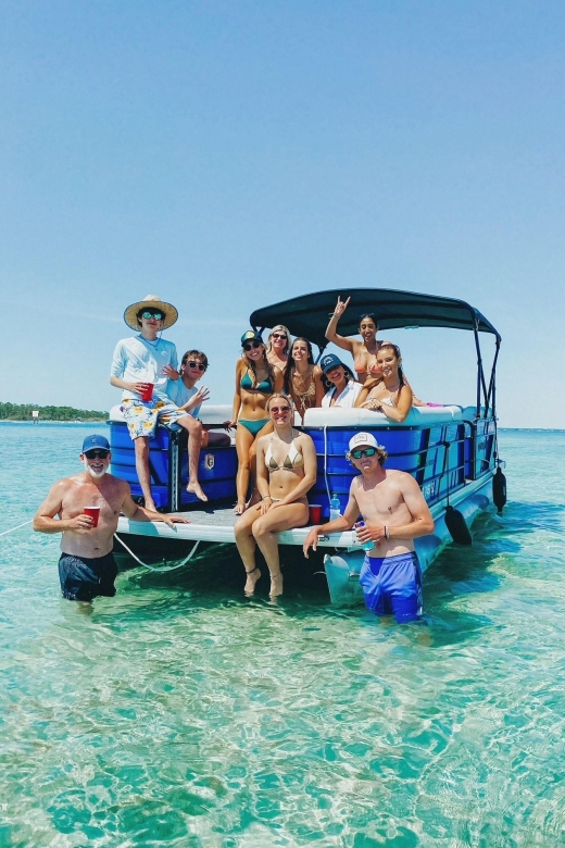 Fort Walton: Half Day Pontoon Boat Rental to Crab Island - Anchoring Up at Crab Island