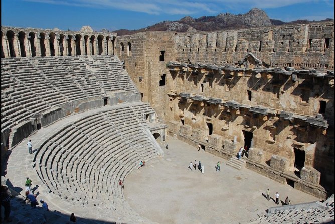 Full-Day Tour of Kursunlu Waterfalls, Aspendos, and Ancient Ruins of Side From Alanya - Aspendos Ruins Exploration