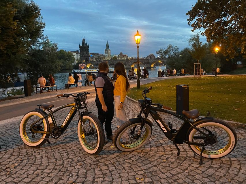 Gorgeous Prague Night Retro E-Bike Tour ( Live Guided ) - Itinerary Highlights