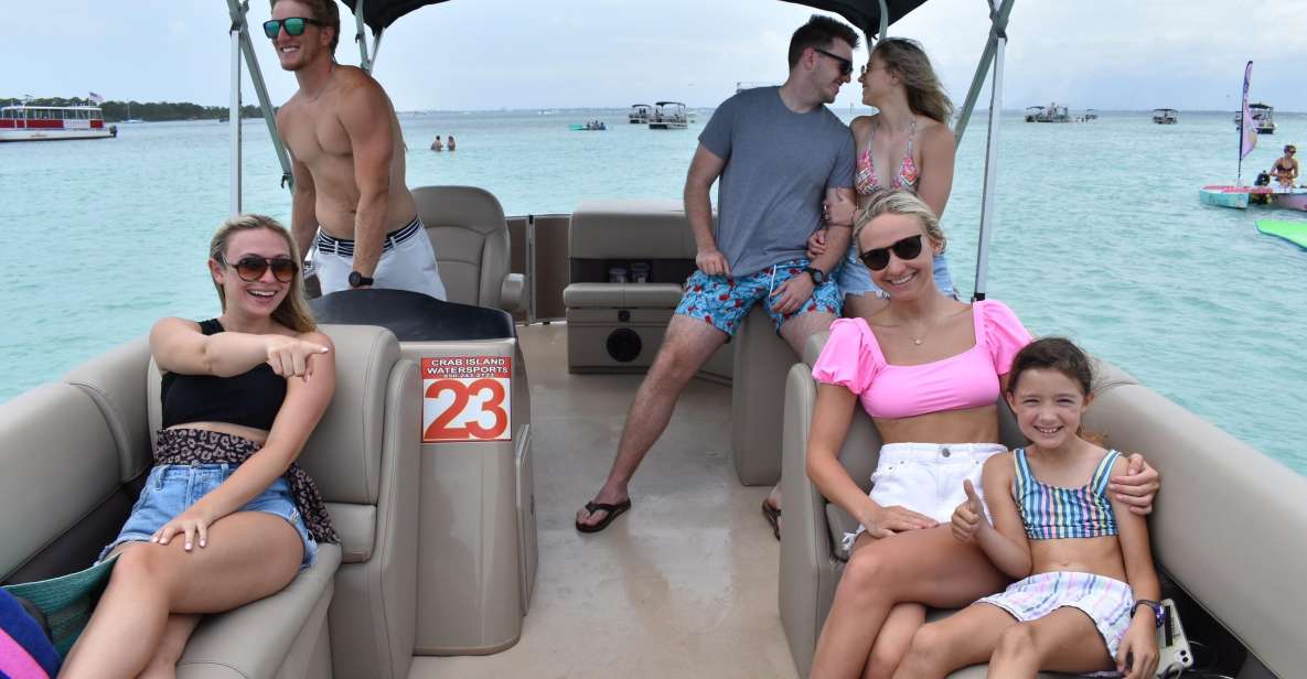 Half Day Pontoon Boat Rental- Okaloosa Island - Boat Description